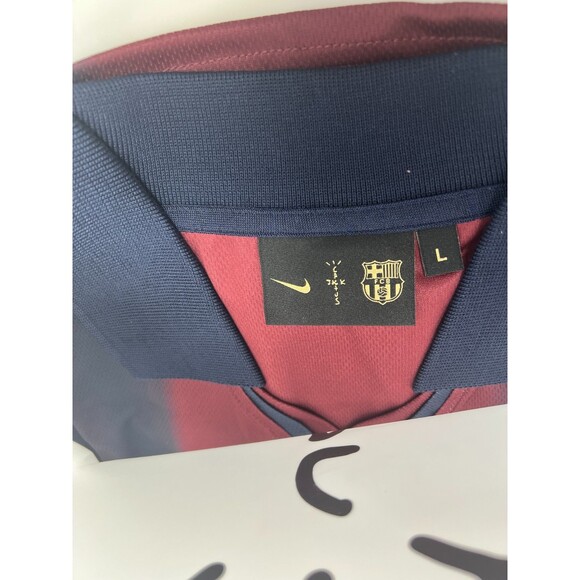 Authentic Cactus Jack x Nike x FC Barcelona 2000/01 Retro Home Skeleton Jersey L - Picture 7 of 7